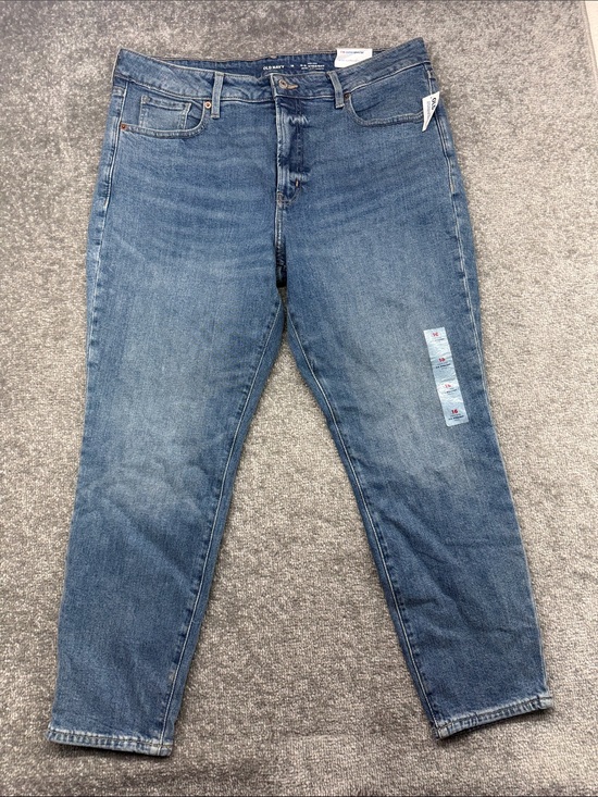Old Navy Denim - NWT Old Navy OG Straight Leg Blue Jeans Womens 16 High Rise